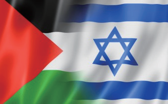 ▲ 이스라엘과 팔레스타인 국기